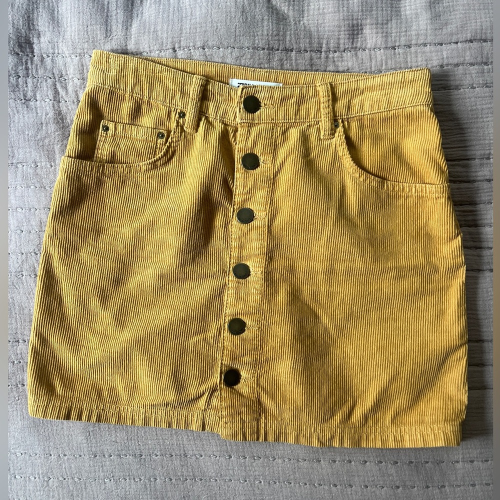 Billabong Yellow Mini Skirt